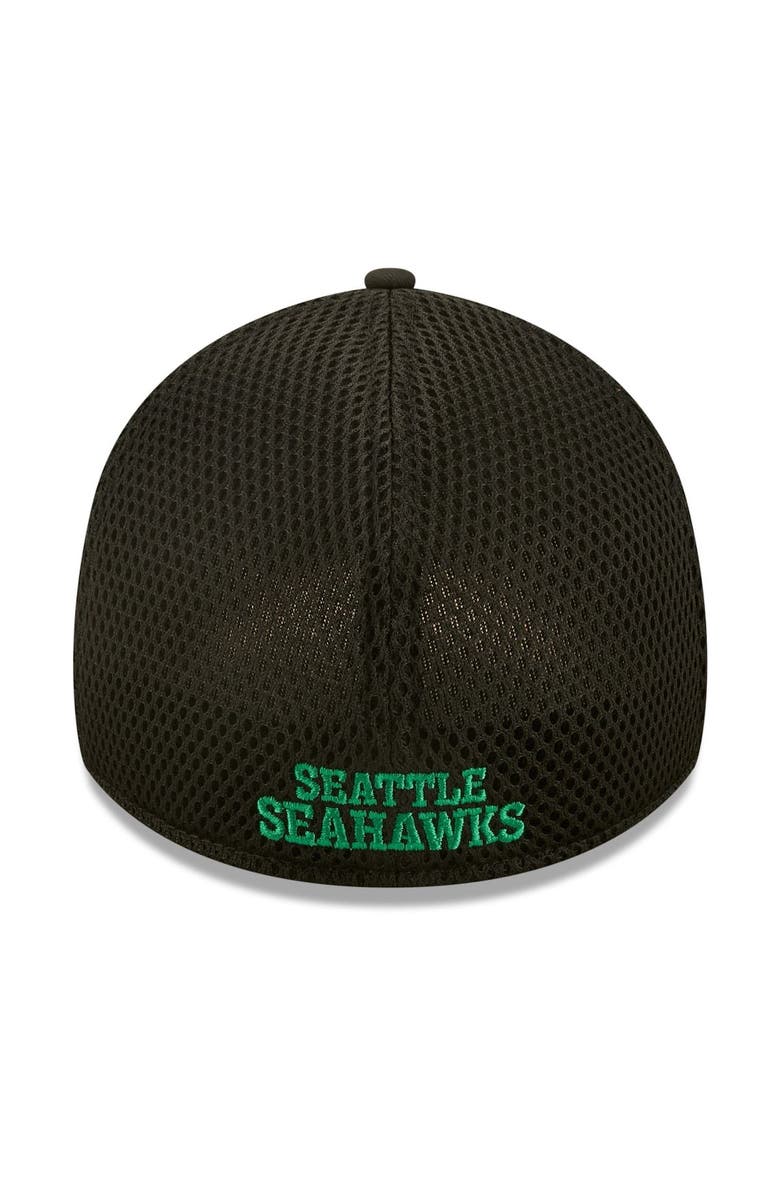 New Era Men's New Era Black Seattle Seahawks Team Neo 39THIRTY Flex Hat, Alternate, color,