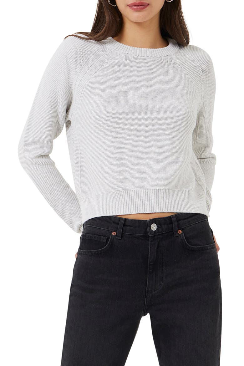 Lilly Mozart Cotton Sweater, Main, color, DOVE GREY