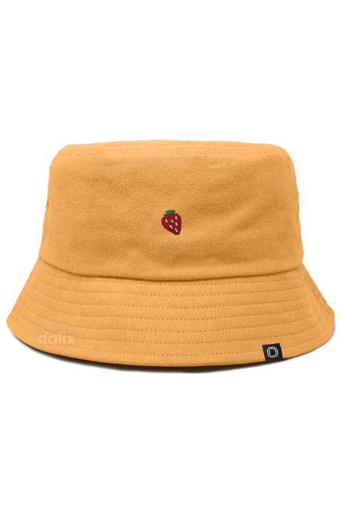 Dalix Lil Strawberry Bucket Hat In Sand