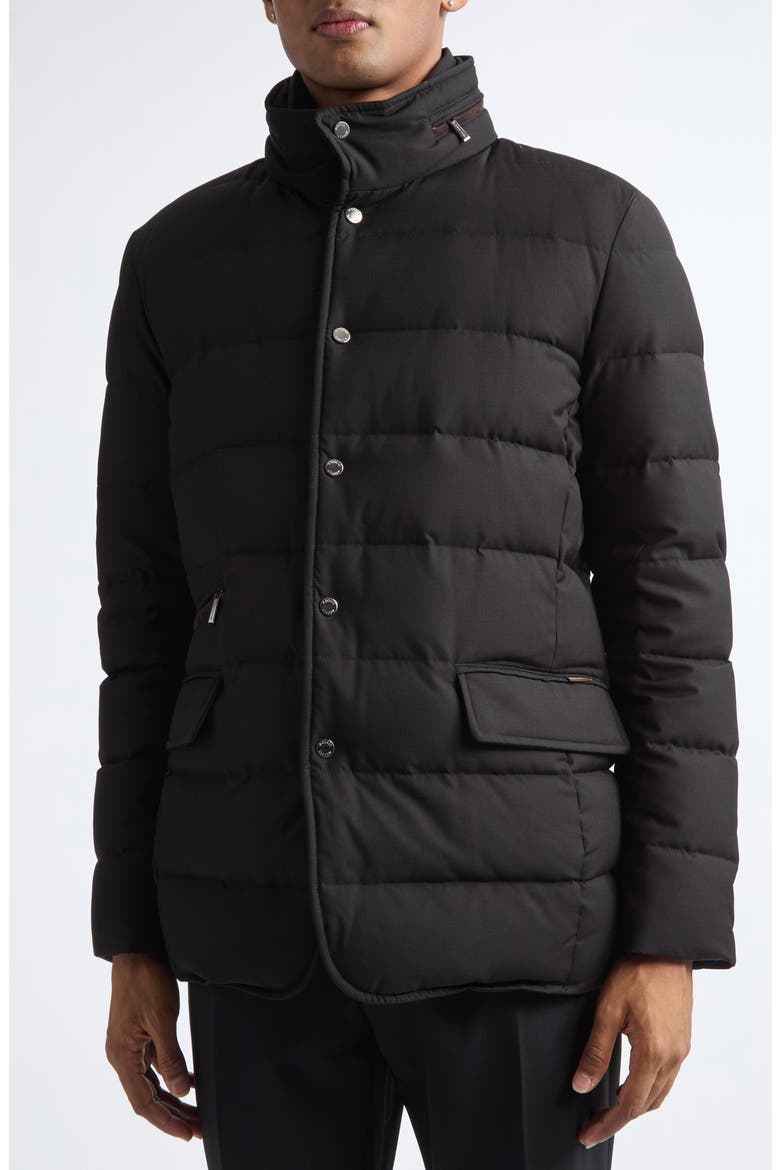 Ilvo 3-in-1 Quilted Down Overcoat & Vest, Alternate, color, NERO