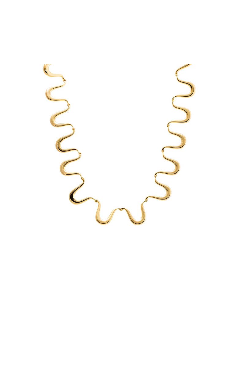 BY ADINA EDEN Thin Squiggle Necklace, Main, color, 