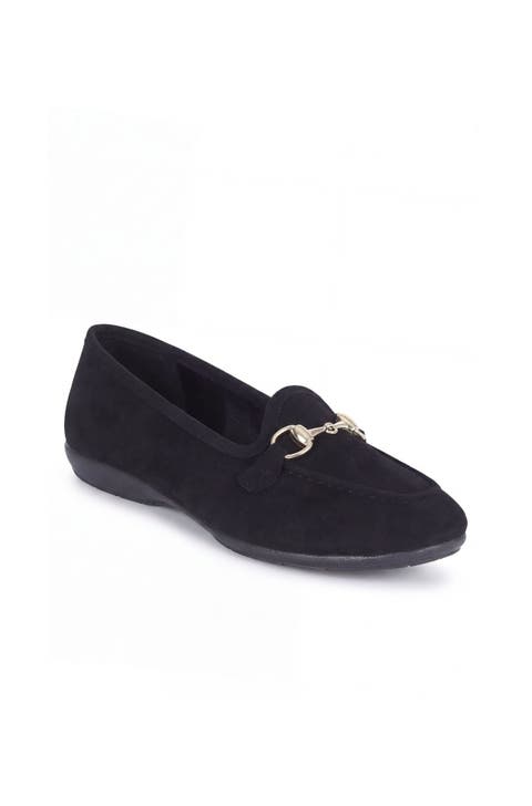 Royal Suede Buckle Slipper