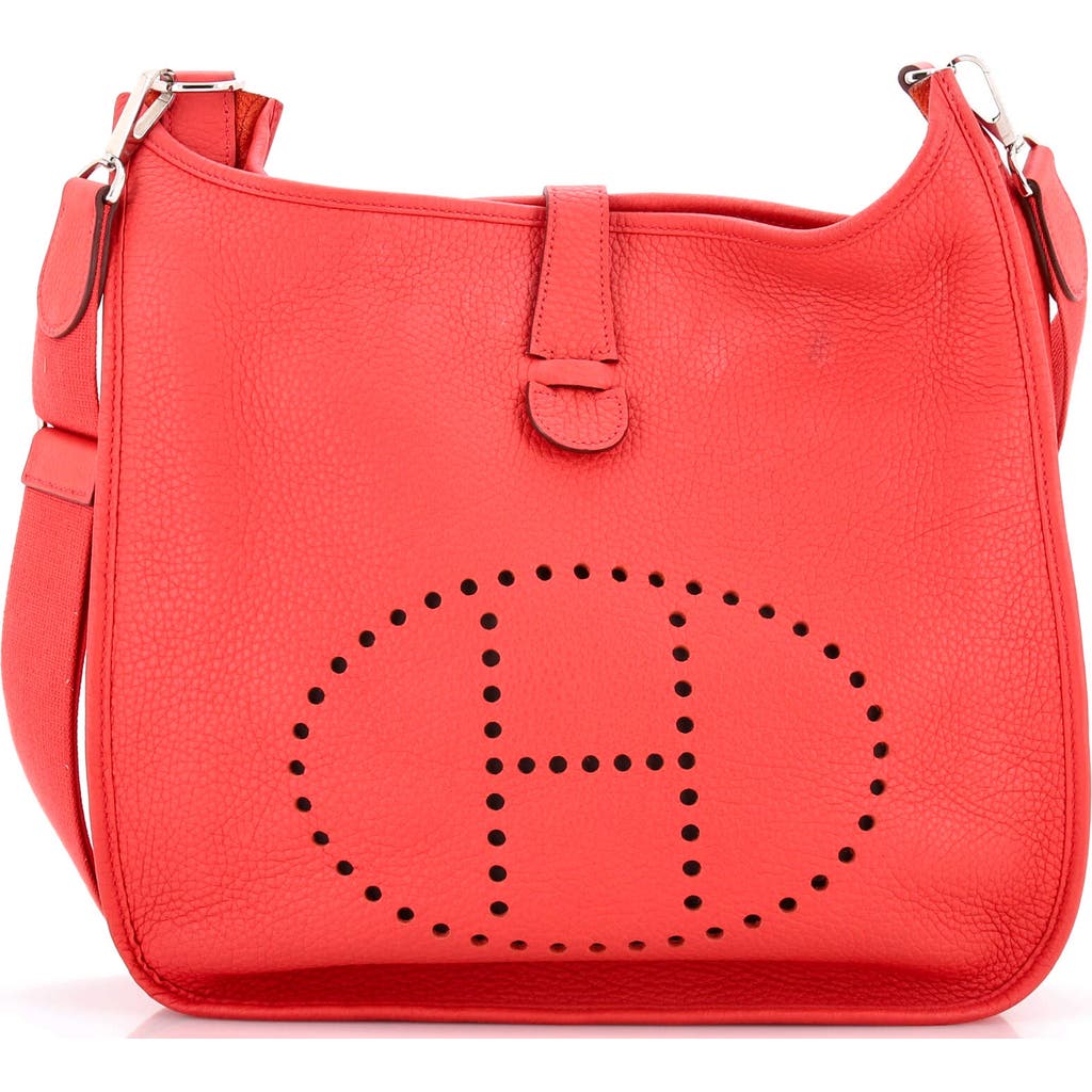 Pre-owned Hermes Hermes Evelyne Bag Gen Iii Clemence Gm In Purple