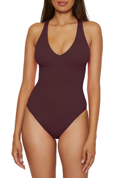 Multi-Way Rib One-Piece Swimsuit