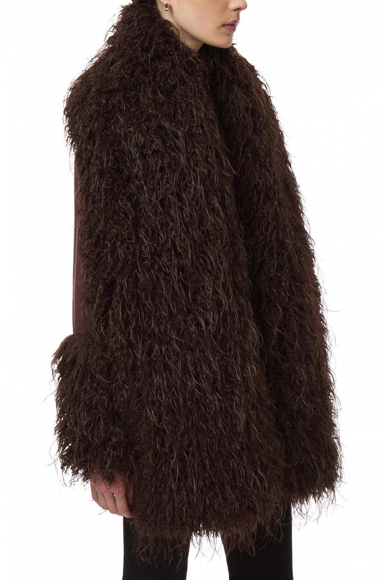Dame Faux Fur Shawl, Alternate, color, FAUVE MULTI