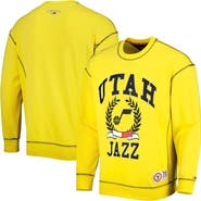 TOMMY JEANS Men's Tommy Jeans Gold Utah Jazz Peter French Terry Pullover Sweatshirt