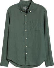ALEX CRANE Playa Linen Button-Down Shirt