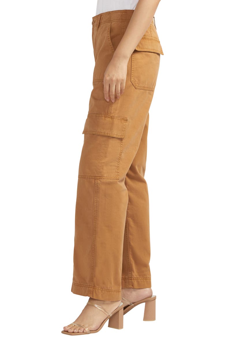 Silver Jeans Co. Wide Leg Cargo Jeans, Alternate, color, 