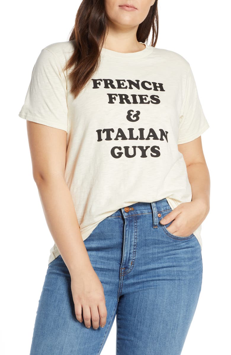 J.Crew French Fries & Italian Guys Tee, Alternate, color,