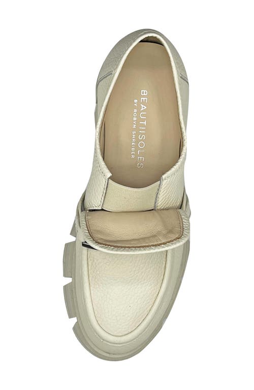 Beautiisoles Raquel Paltform Loafer In Offwhite