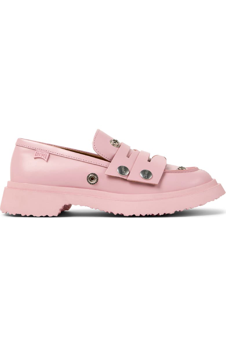 Camper Walden Stud Double Penny Loafer, Alternate, color, Medium Pink