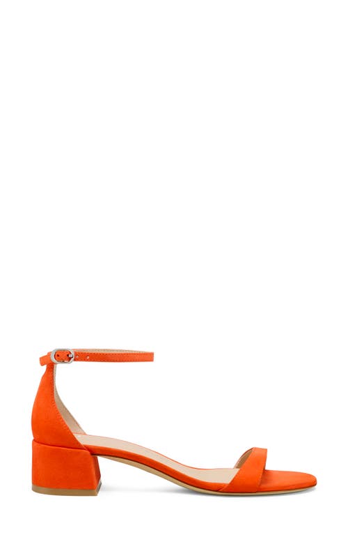 Stuart Weitzman Nudist Suede Ankle-strap Sandals In Paradise