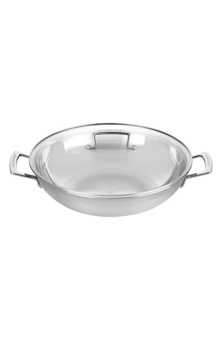 Le Creuset 4.5-Quart Classic Stainless Steel Wok, Main, color, Stainless Steel