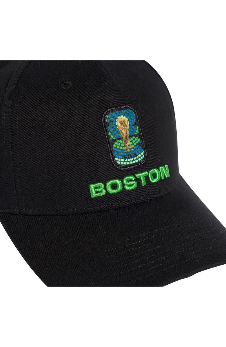 adidas FIFA World Cup 2026<sup>™</sup> Boston Adjustable Twill Ball Cap, Alternate, color, Black/ White