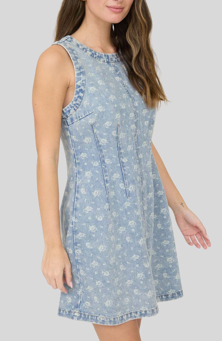 Blu Pepper Floral Denim Dress, Alternate, color, 