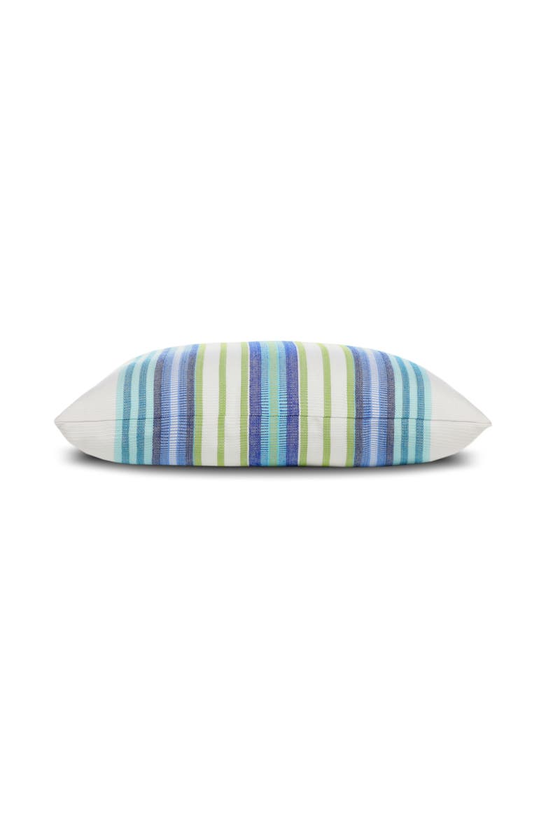 Summer Stripe Indoor & Outdoor Woven Accent Pillow, Alternate, color, Summer