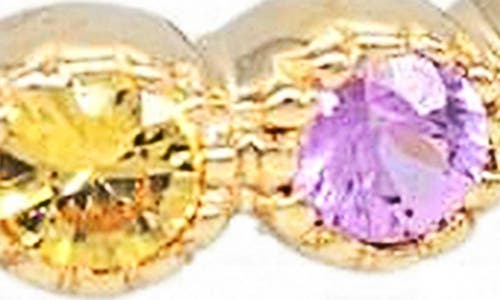 Sethi Couture Rainbow Sapphire Ring In Yellow Gold