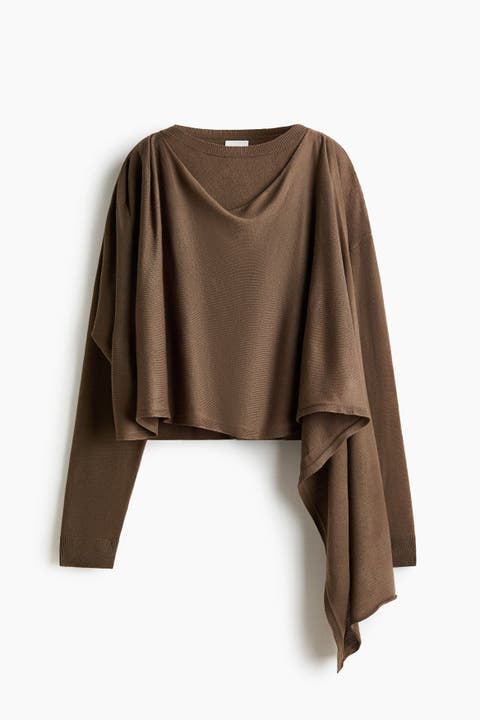 Scarf-detail Jumper