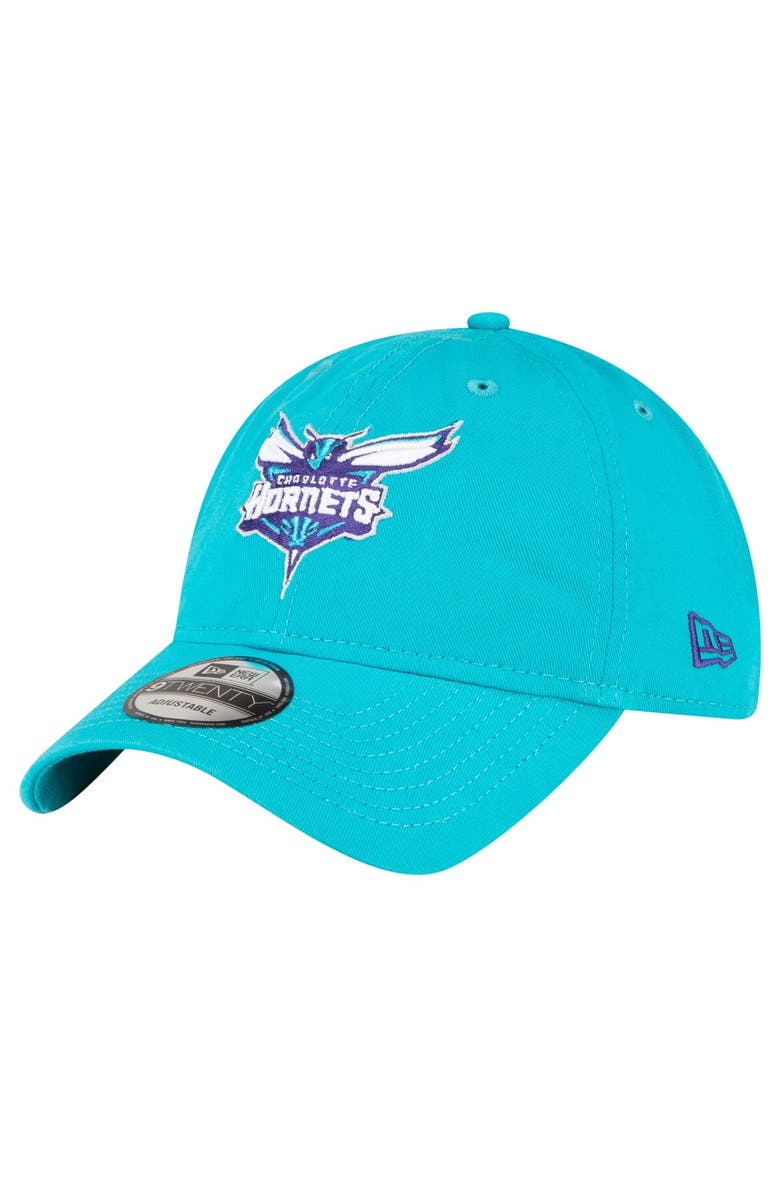 New Era Men's New Era Teal Charlotte Hornets Team 2.0 9TWENTY Adjustable Hat, Main, color, Teal