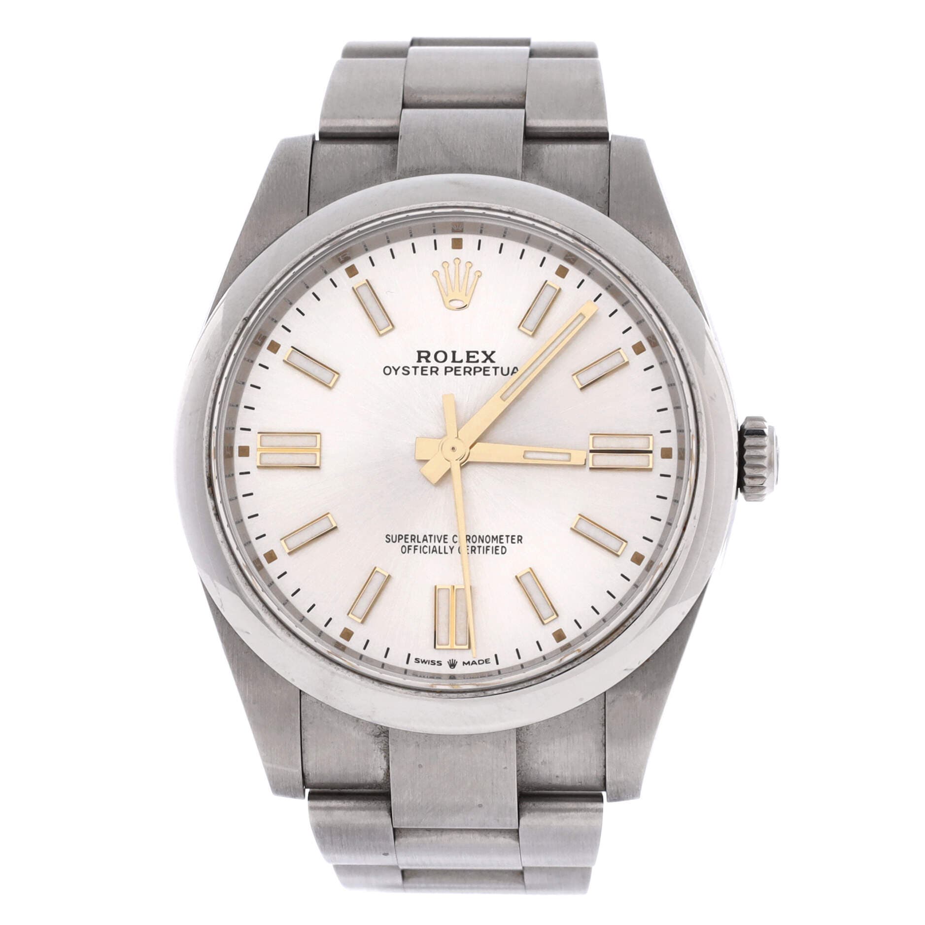 Oyster Perpetual Datejust Automatic Watch Stainless Steel 41, Main, color, Metallic Silver