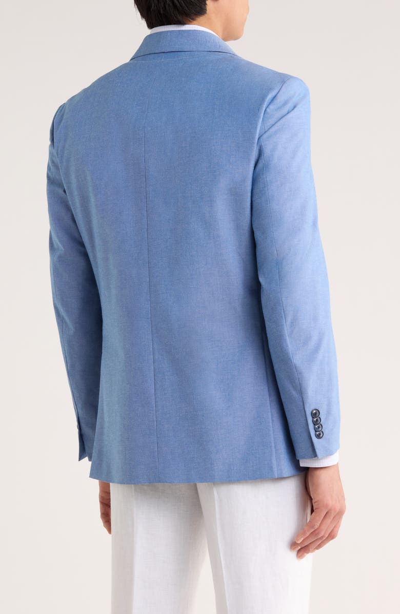Tommy Hilfiger Two Button Notch Lapel Woven Sport Coat, Alternate, color, Blue Solid
