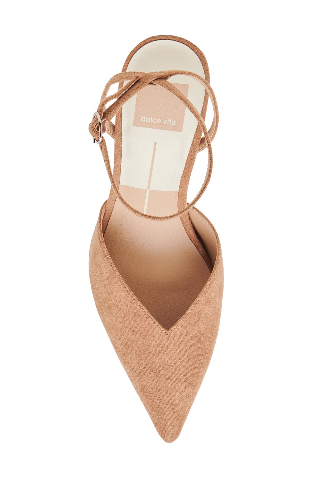 Dolce Vita Keisha Ankle Strap Pump, Alternate, color, Tan Suede