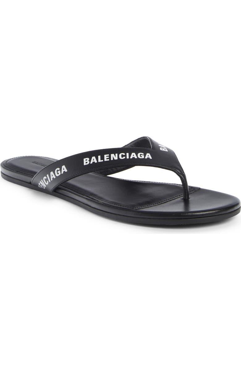 Balenciaga Logo Flip Flop, Main, color,