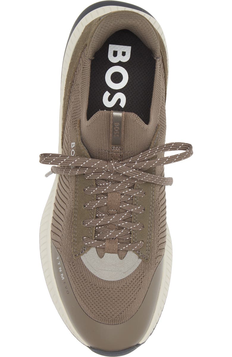 BOSS TTNM Evo Slon KNSD Sneaker, Alternate, color, Dark Green