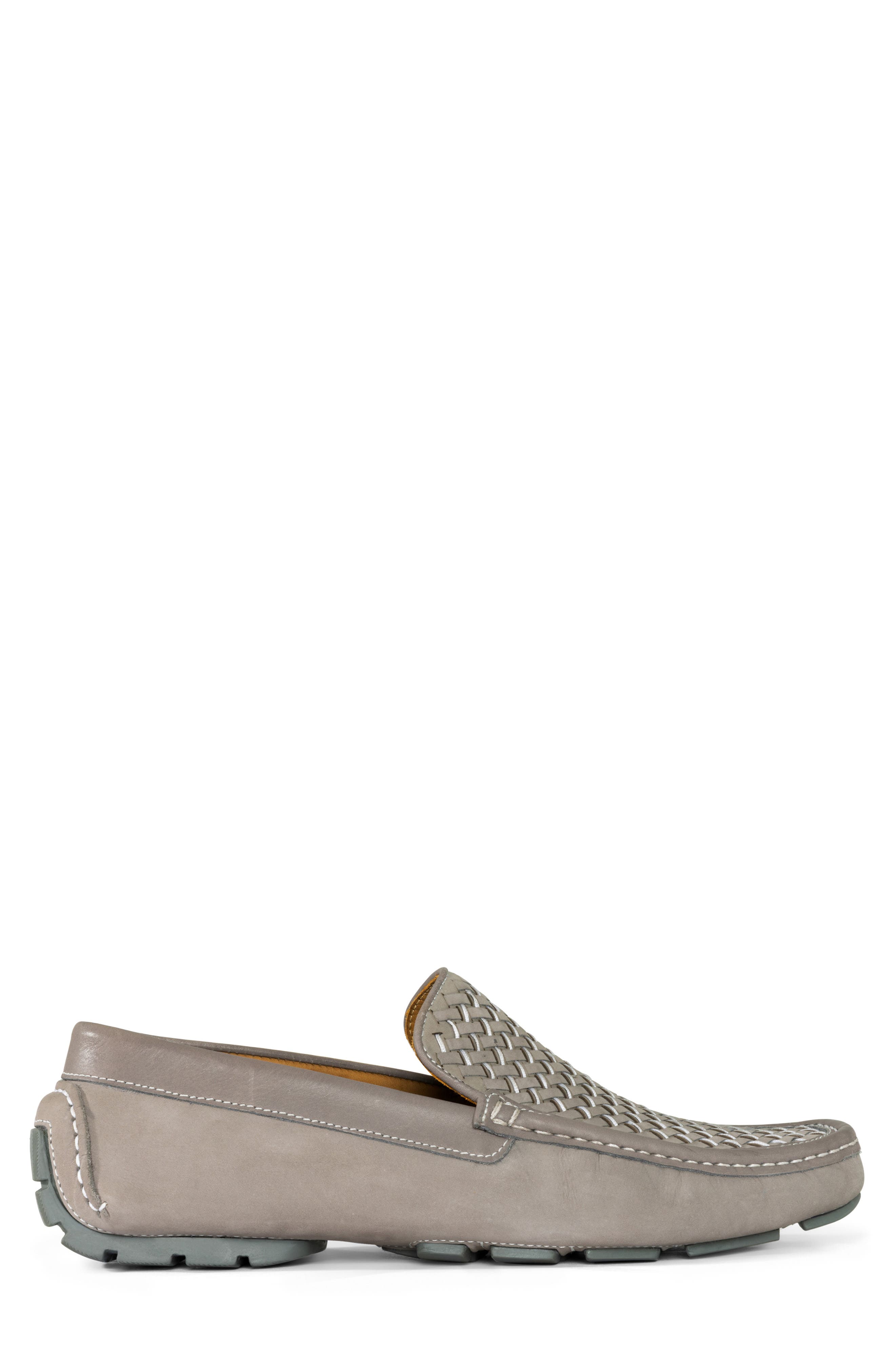 Donald Pliner Damiano Woven Moc Toe Loafer, Alternate, color, Light Gray/ Lgy