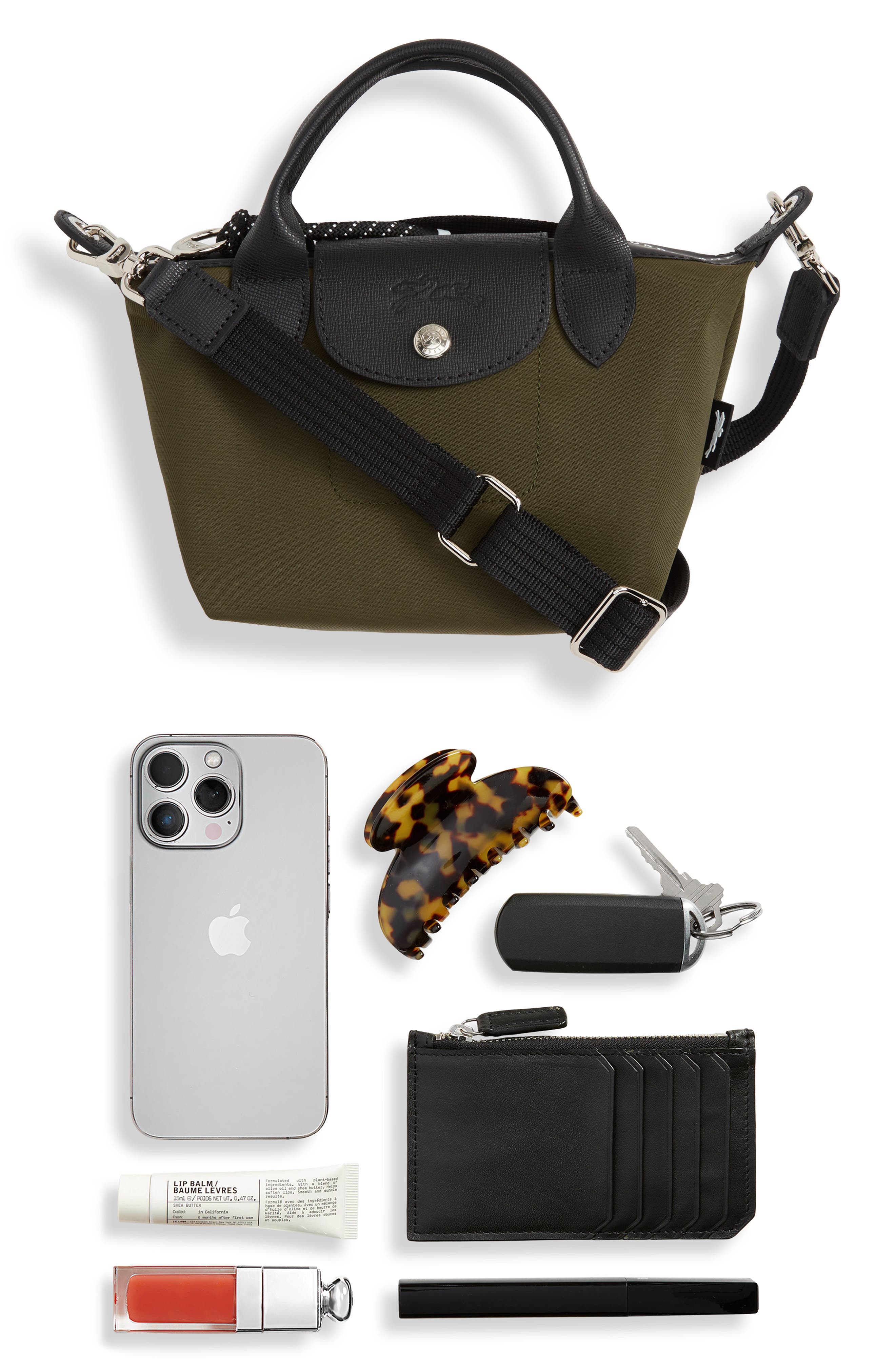 Le Pliage Extra Small Crossbody Bag, Alternate, color, KHAKI