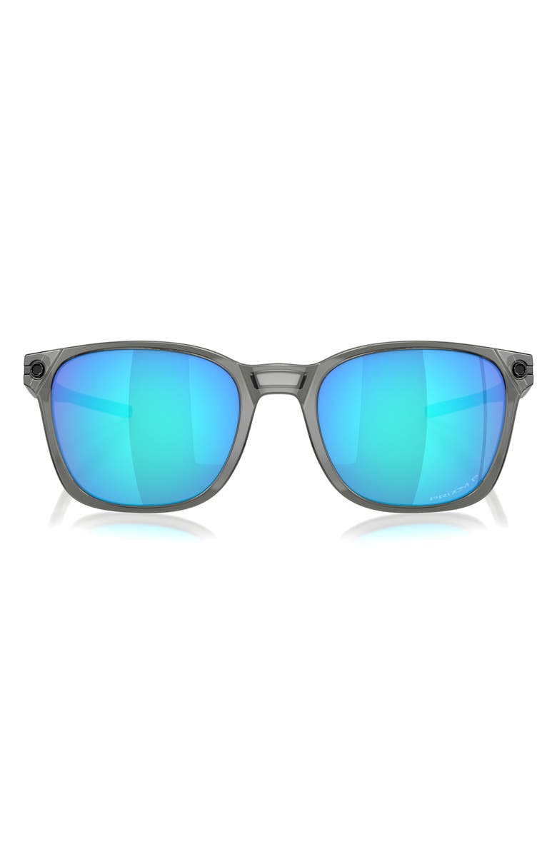 Oakley Ojector 55mm Prizm<sup>™</sup> Polarized Irregular Sunglasses, Main, color, Grey Smoke