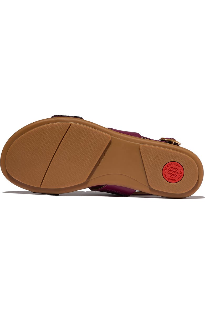 FitFlop Gracie Sequins Slingback Sandal, Alternate, color, Ruby