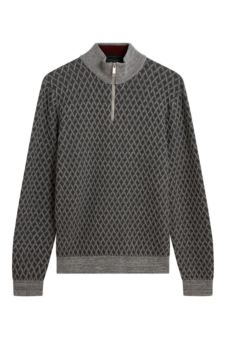 Dammon Quarter Zip Pullover, Alternate, color, GREY