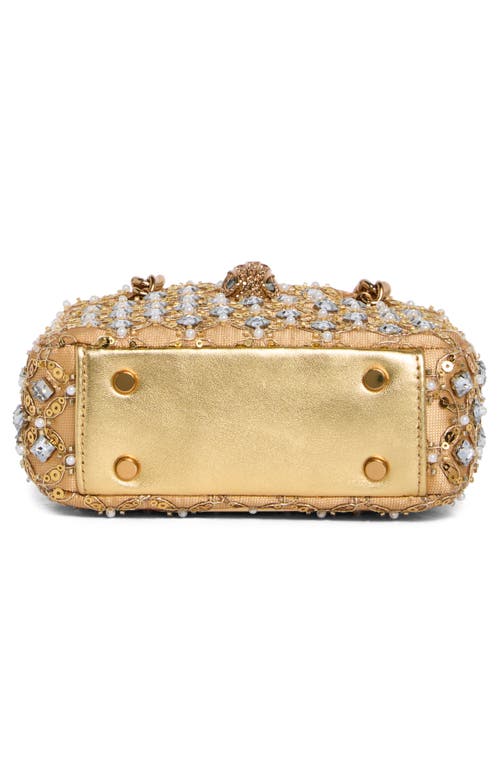 Kurt Geiger London Mini Sequin Kensington Convertible Crossbody Bag In Gold