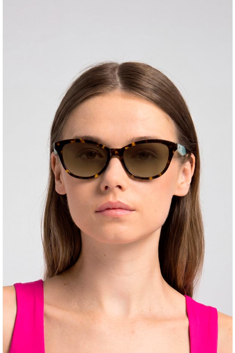 Tayla 55mm Sunglasses, Alternate, color, HAVANA/ BRONZE