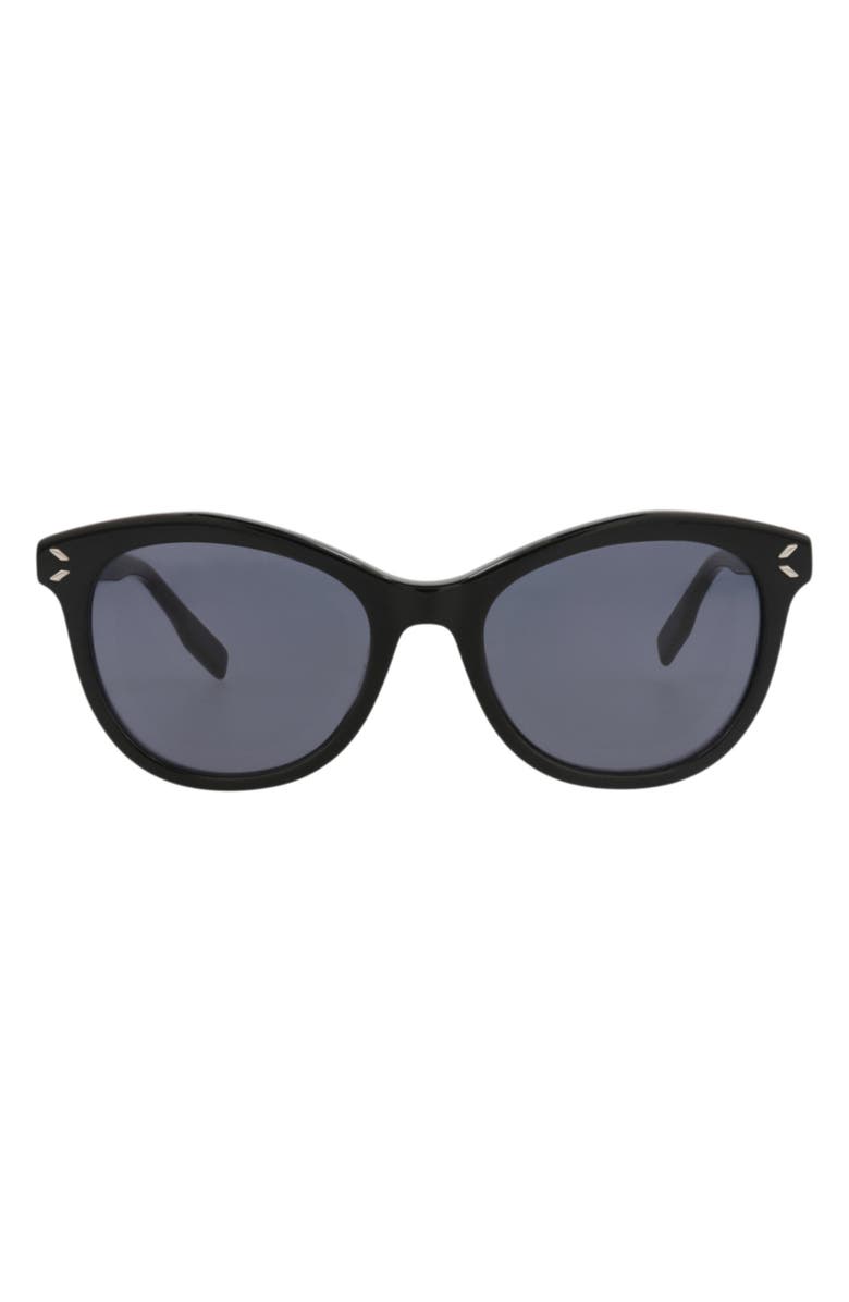 MCQ 51mm Core Cat Eye Sunglasses, Main, color, Black Black Grey