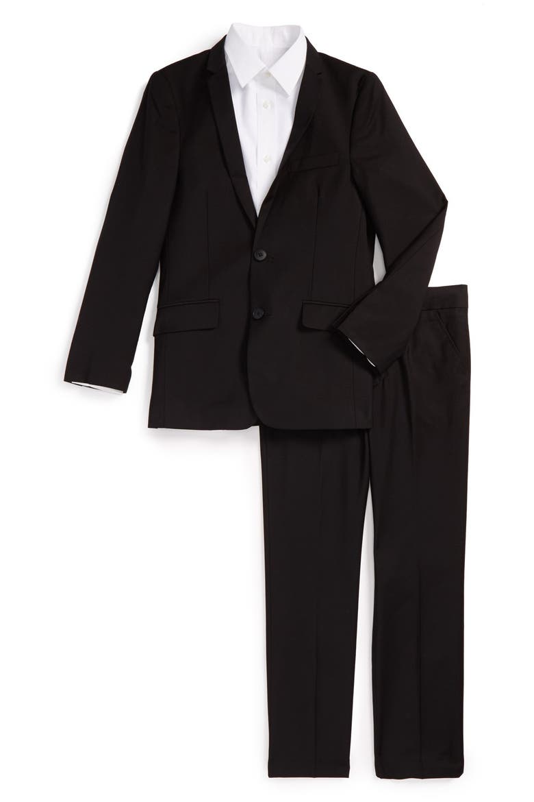 Two-Piece Suit, Main, color, BLACK