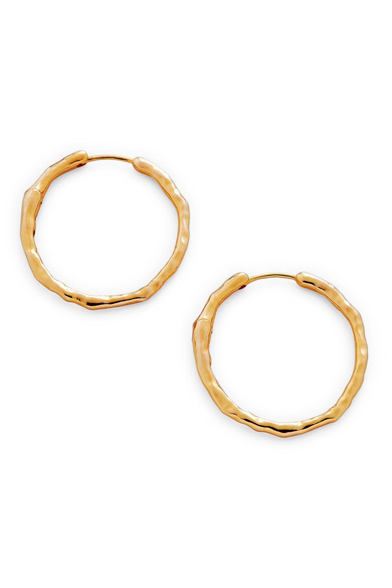 Siren Muse Medium Hoop Earrings, Main, color, GP