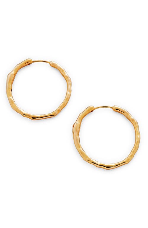 Monica Vinader Siren Muse Medium Hoop Earrings in Gp at Nordstrom