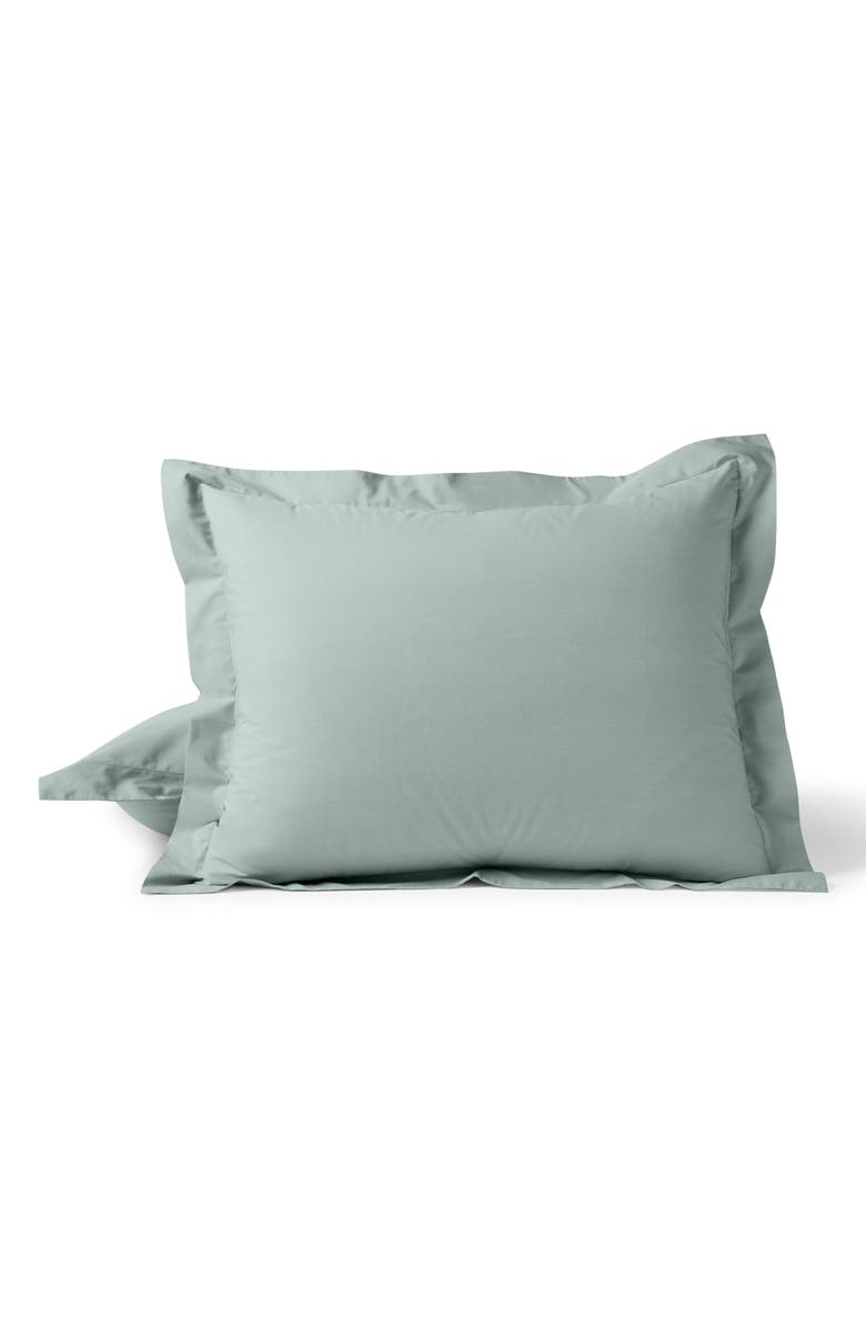 Coyuchi Refined Organic Cotton Percale Euro Sham, Main, color, Dew