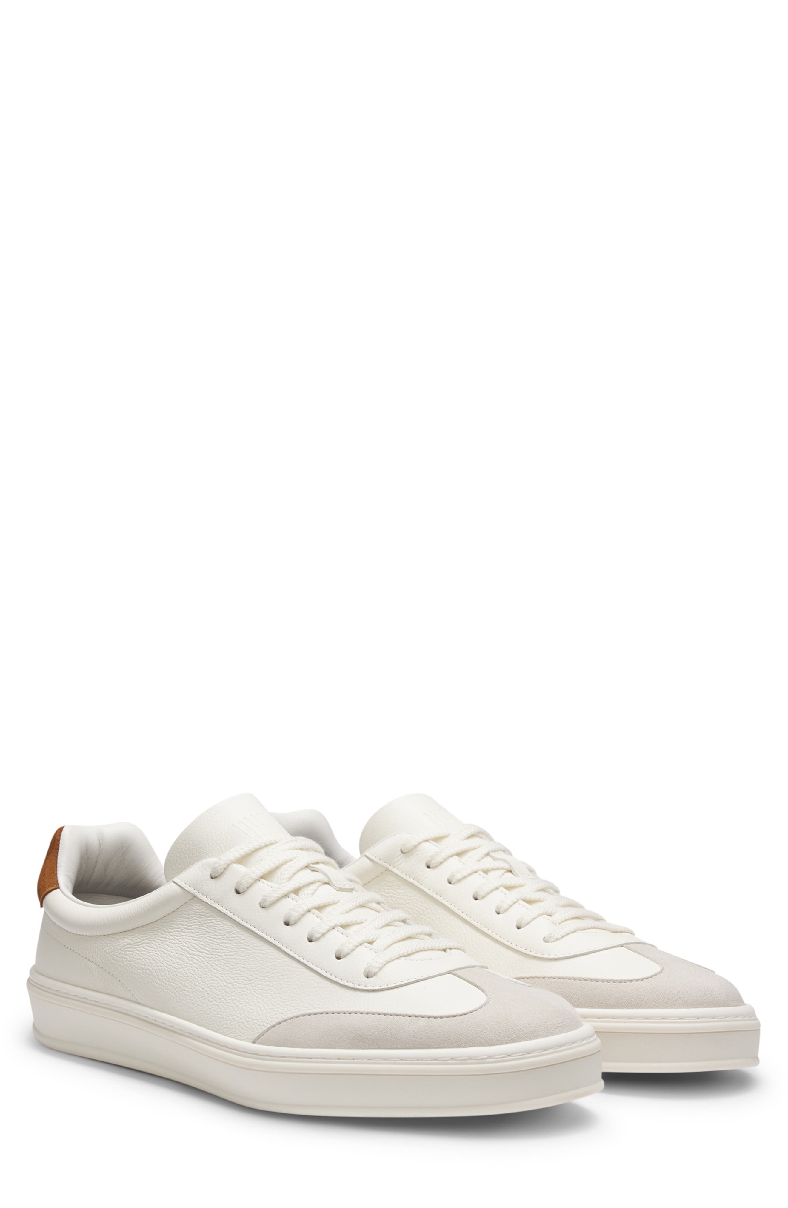 BOSS Zarek Low Top Sneaker, Main, color, Open White