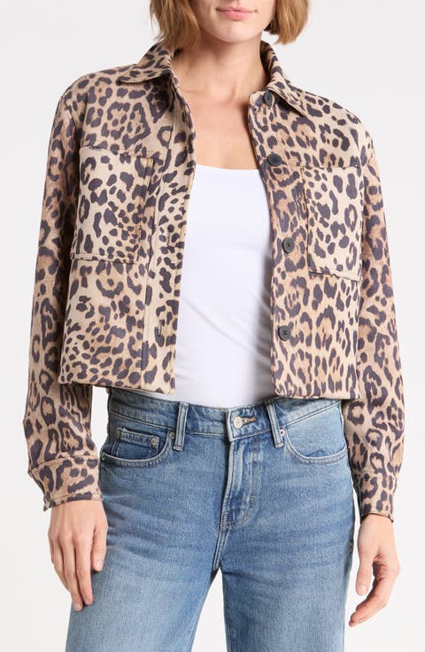 Crop Faux Suede Jacket
