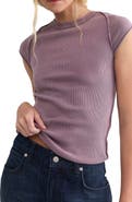 Free People Ever Had Cap Sleeve Cotton T-Shirt