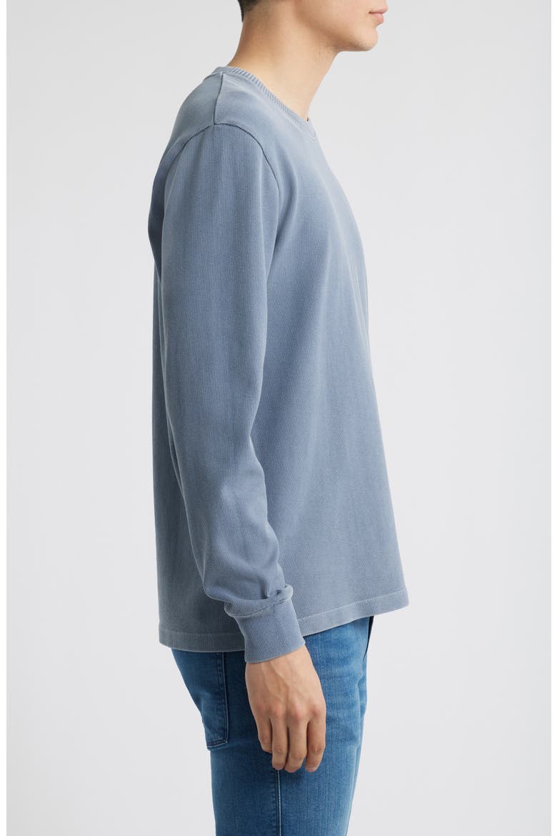 Caza Rib Organic Cotton Sweatshirt, Alternate, color, WAVE