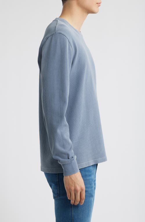 Alex Crane Caza Rib Organic Cotton Sweatshirt In Wave