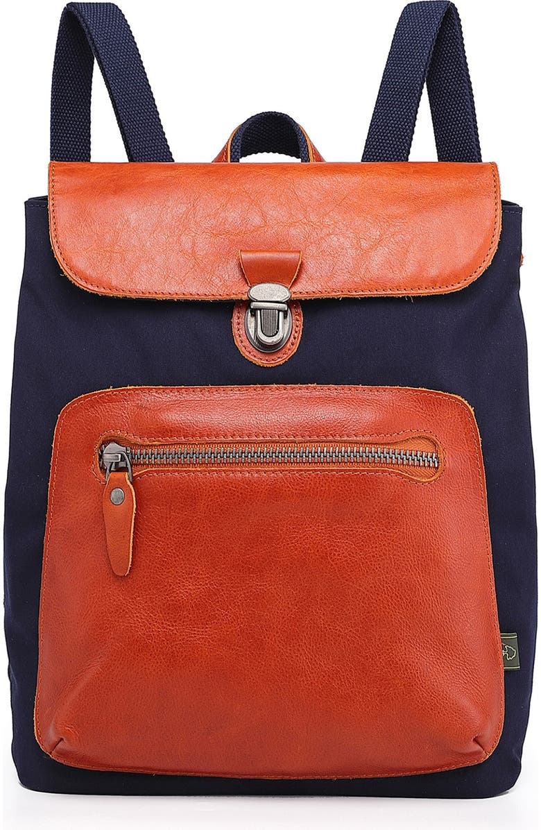 THE SAME DIRECTION Valley Trail Coated Canvas Backpack, Main, color,