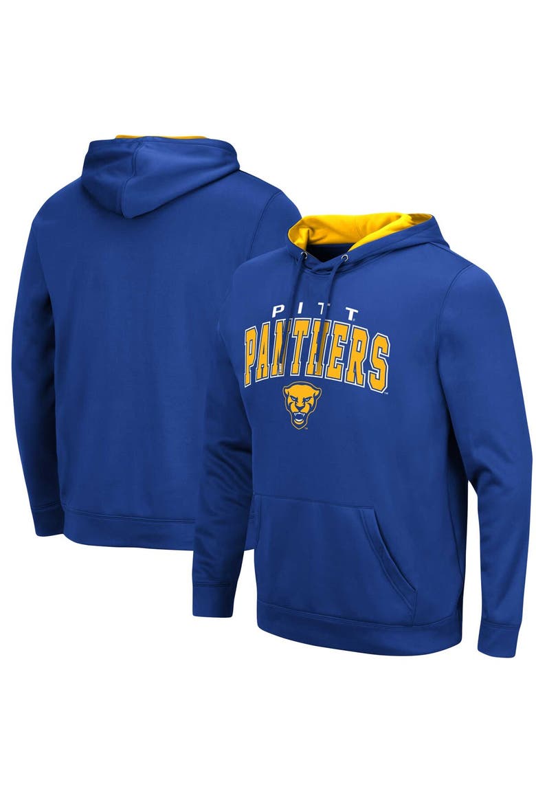 Men's Colosseum Royal Pitt Panthers Resistance Pullover Hoodie, Alternate, color, Royal