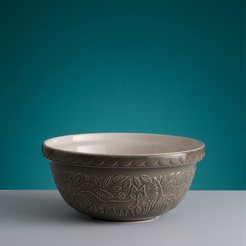 Mason Cash In The Forest Fox Size 12 Mixing Bowl In Gray