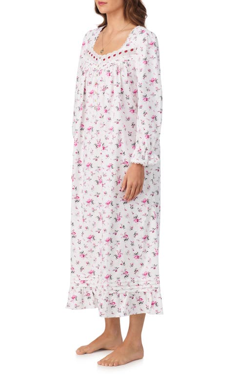 Eileen West Flannel Ballet Nightgown In Multi
