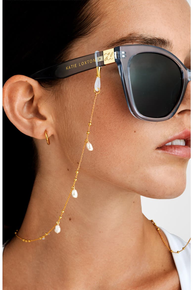 Sol Pearl Sunglasses Chain, Alternate, color, Gold Coated